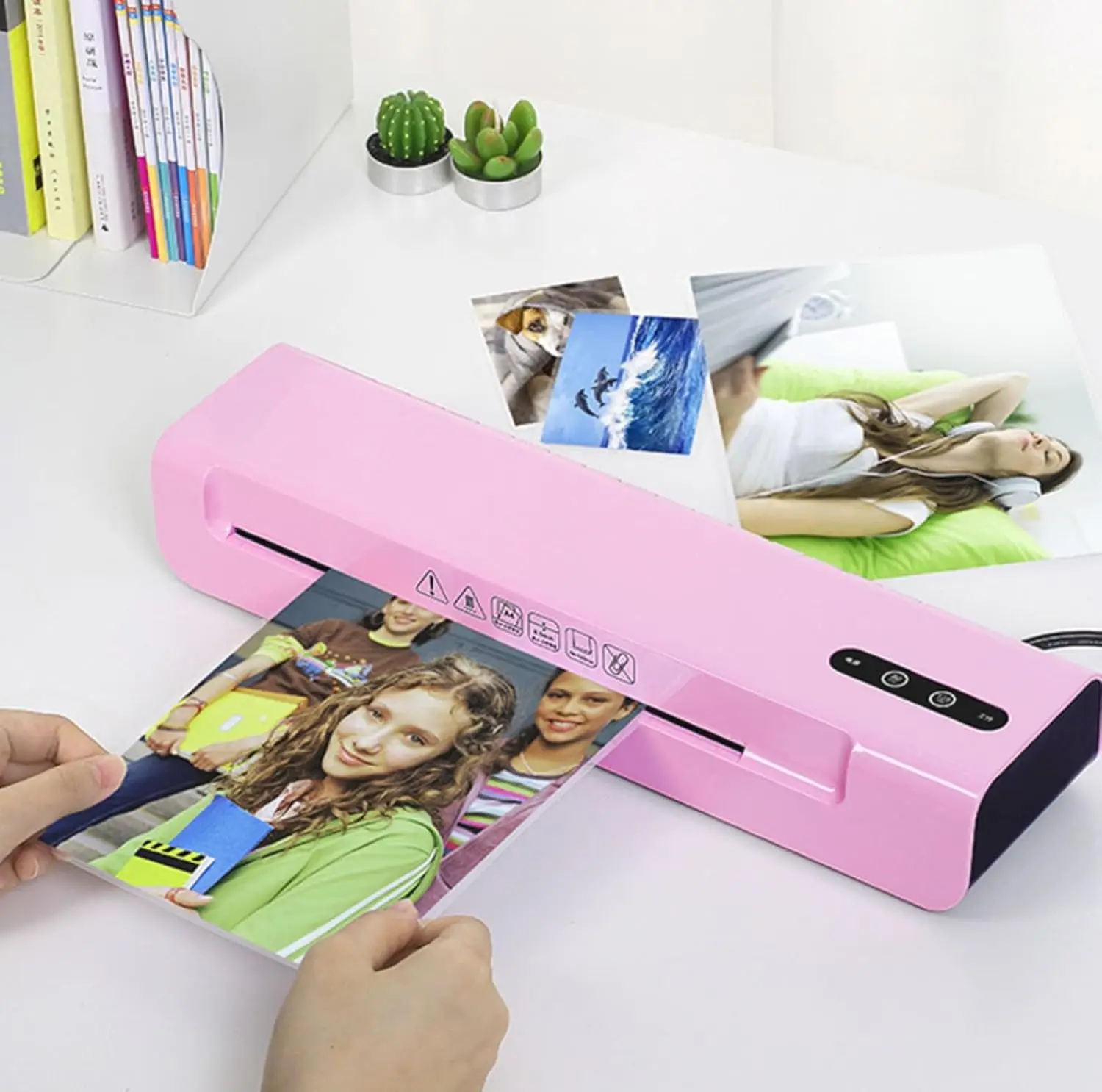 100개 열 라미네이팅 백 필름, 9.5*6.5cm, 사진 및 문서 밀봉용 투명 플라스틱 필름