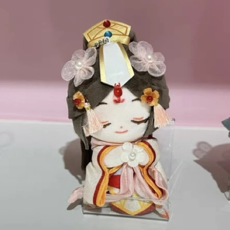 Venda quente 15cm tian guan ci felicidade lua deus boneca de pelúcia preenchido chaveiro estilo nacional tgcf personagem pingente brinquedo alegre