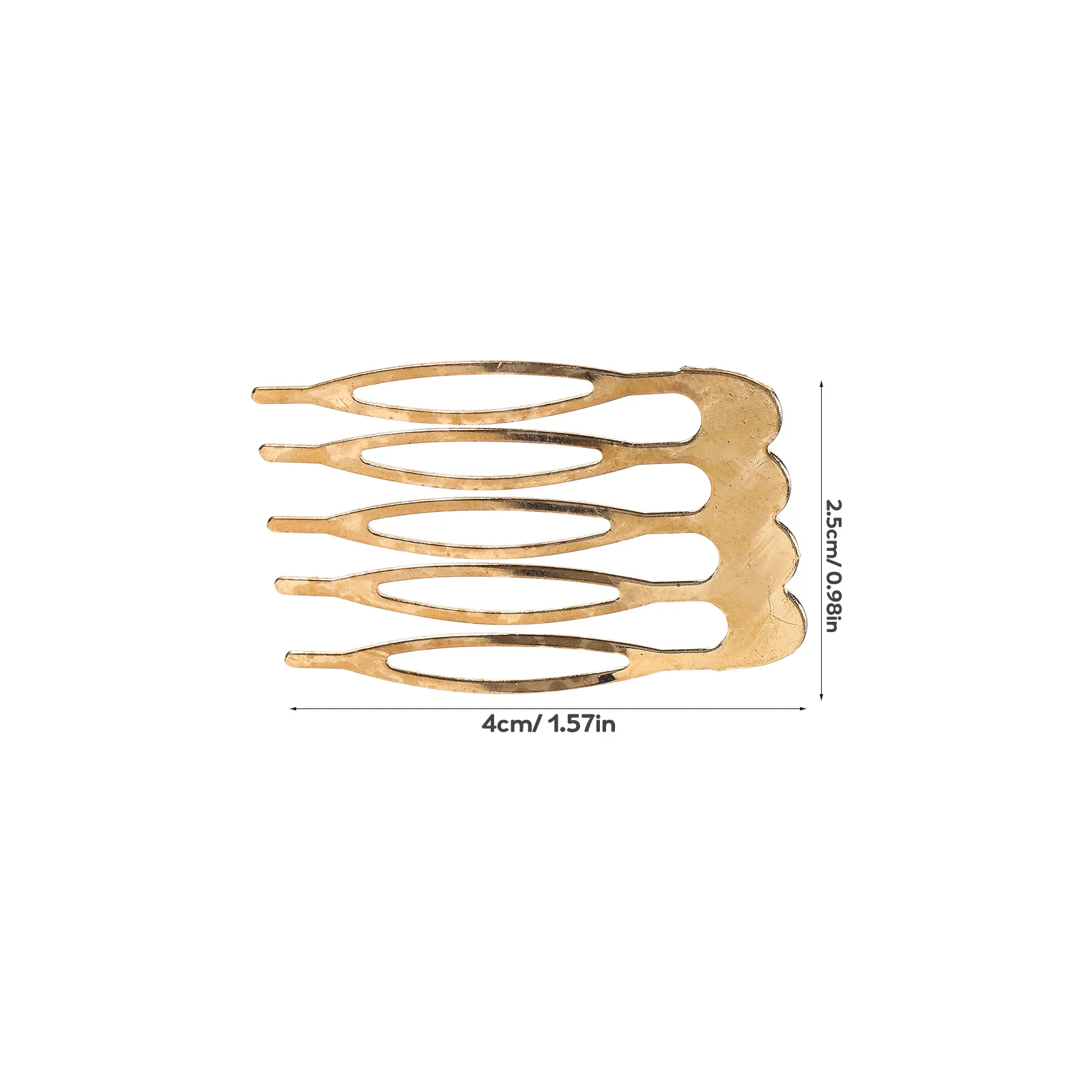 10 Pcs Five-tooth Hair Comb Side Combs for Women Thick Headgear French Accessories Fine Decorative Slides