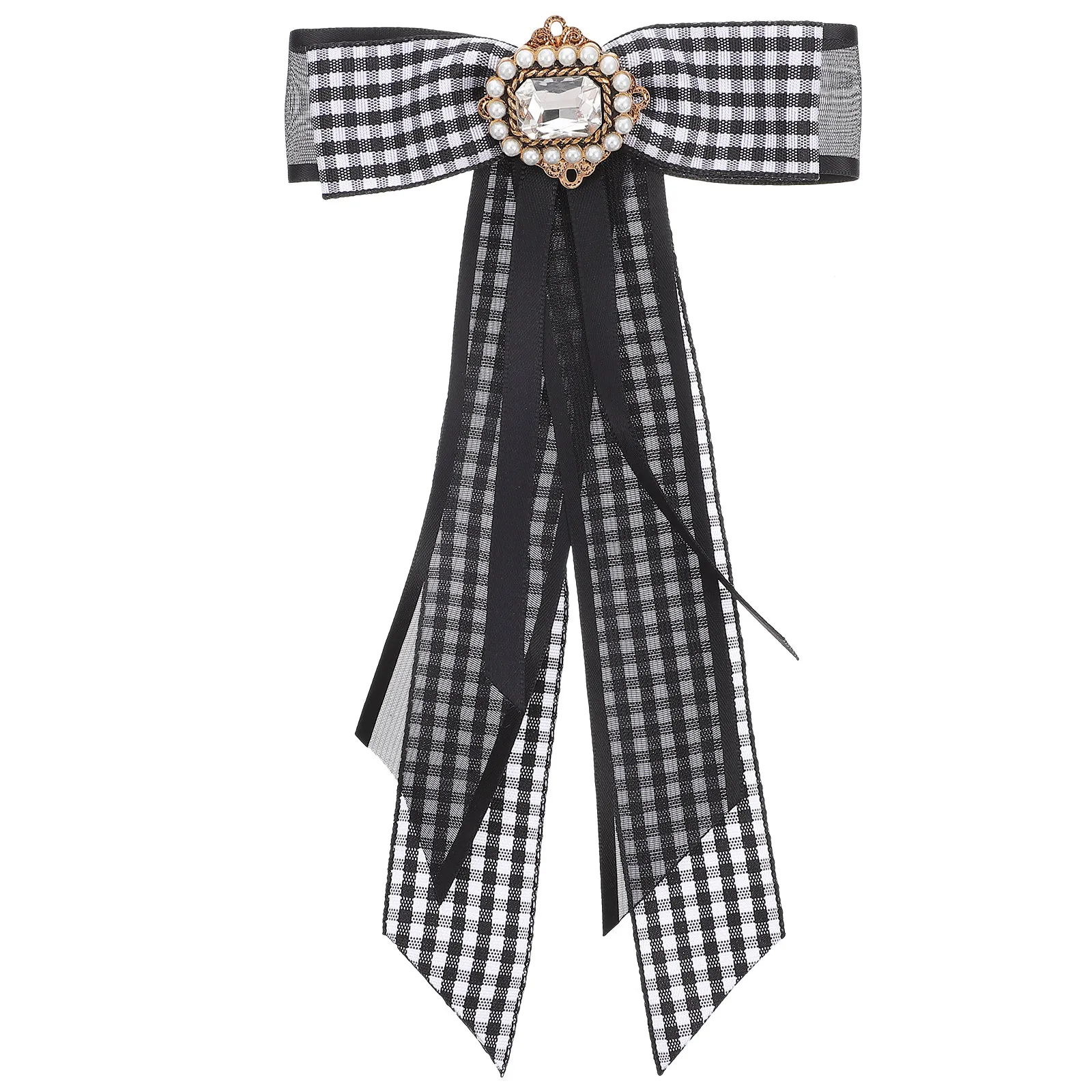 

1Pcs Imitated Pearl Bow Tie for Women Elegant Rhinestone Dress Shirt Accessory Perfect for Weddings Proms Formal Events Ladies