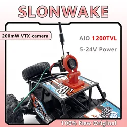 5.8G 48CH 200mW FPV VTX Transmitter Raceband CMOS 1200TVL Mini FPV Micro AIO 120° angle Camera Supports image flipping for RC