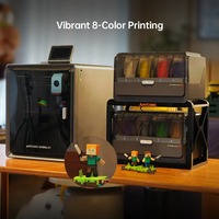 Anycubic Kobra S1 Combo Multicolor High Speed Max 600mm/s Enclosed Desktop FDM Colorful 3D Printer