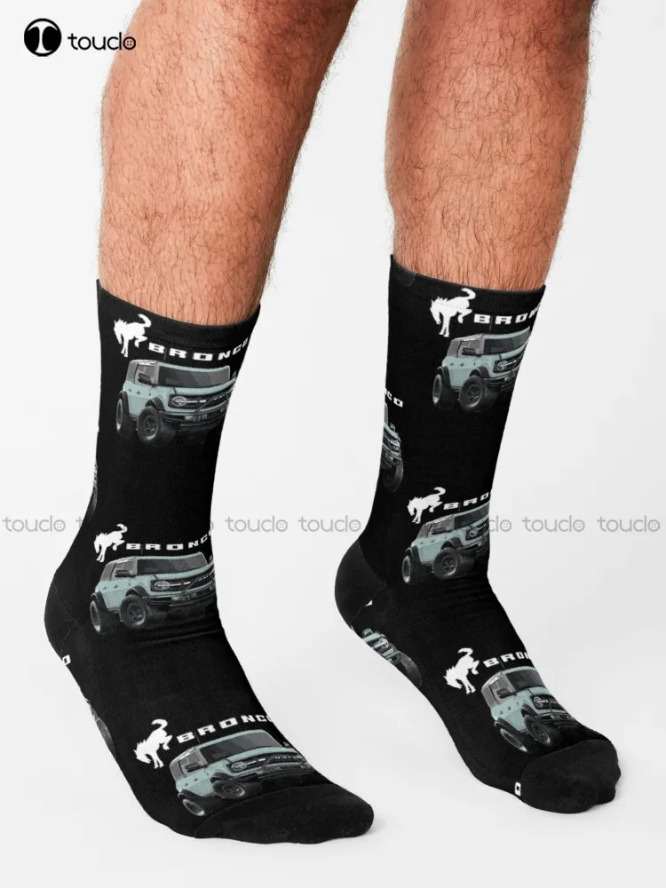 First Edition For Bronco Area 51 Murica Truck Socks Cotton Socks Cartoon Comfortable Best Girls Sports 360° Digital Print Retro