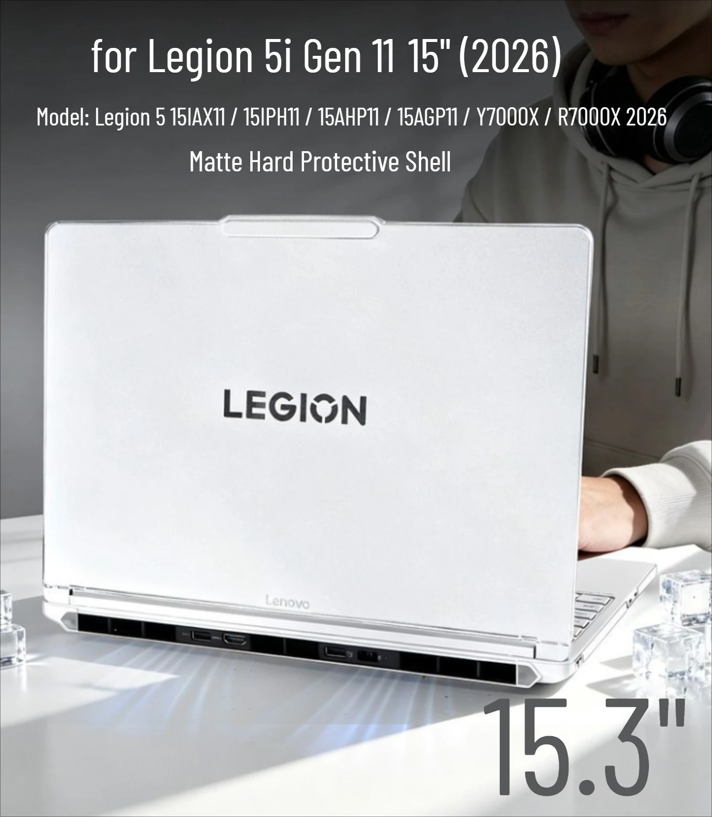 Frosted Hard Laptop Cover for 2026 Legion 5i Gen 11 15