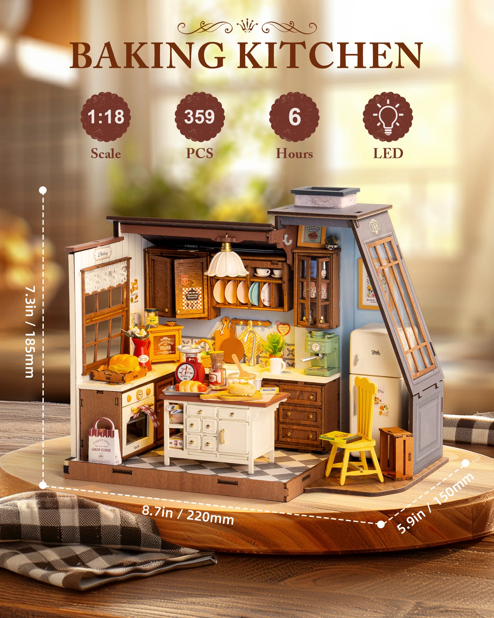 롤라이프 나무 3D 퍼즐 장난감 베이킹 키친 DIY 미 - Baking Kitchen Rolife 리뷰 및 가격