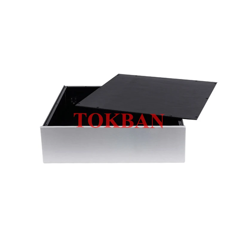 Tokban Audio 4312 430*120*310/360/410mm Aluminum HIFI Preamplifier Chassis Enclosure DIy Vacuum Tube Amplifier Case Shell