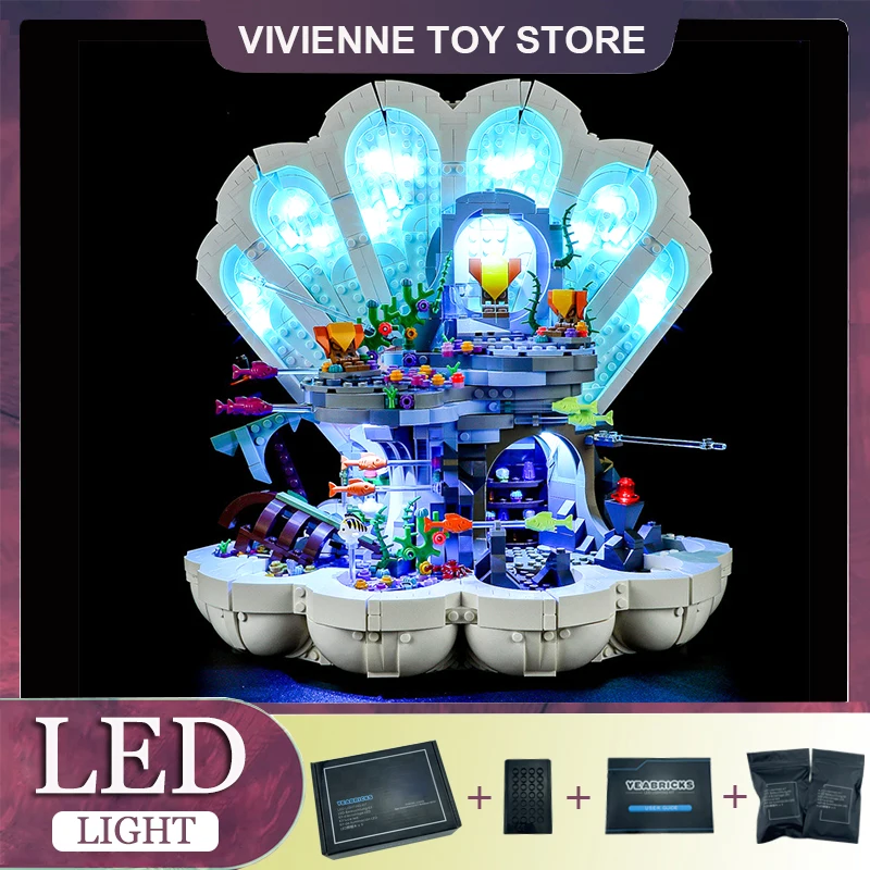 DIY LED Light Kit For LEGO 43225 The Little Mermaid Royal Clamshell (Only LED Light,Without Blocks Model)