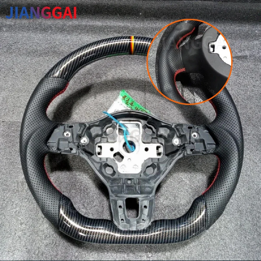 Hydro-Dip Koolstofvezel Stuurwiel Voor Volkswagen Golf 6 GTI MK6 GTD R 2009-2013 Polo GTI Tiguan Passat R-Lijn Stuurwiel