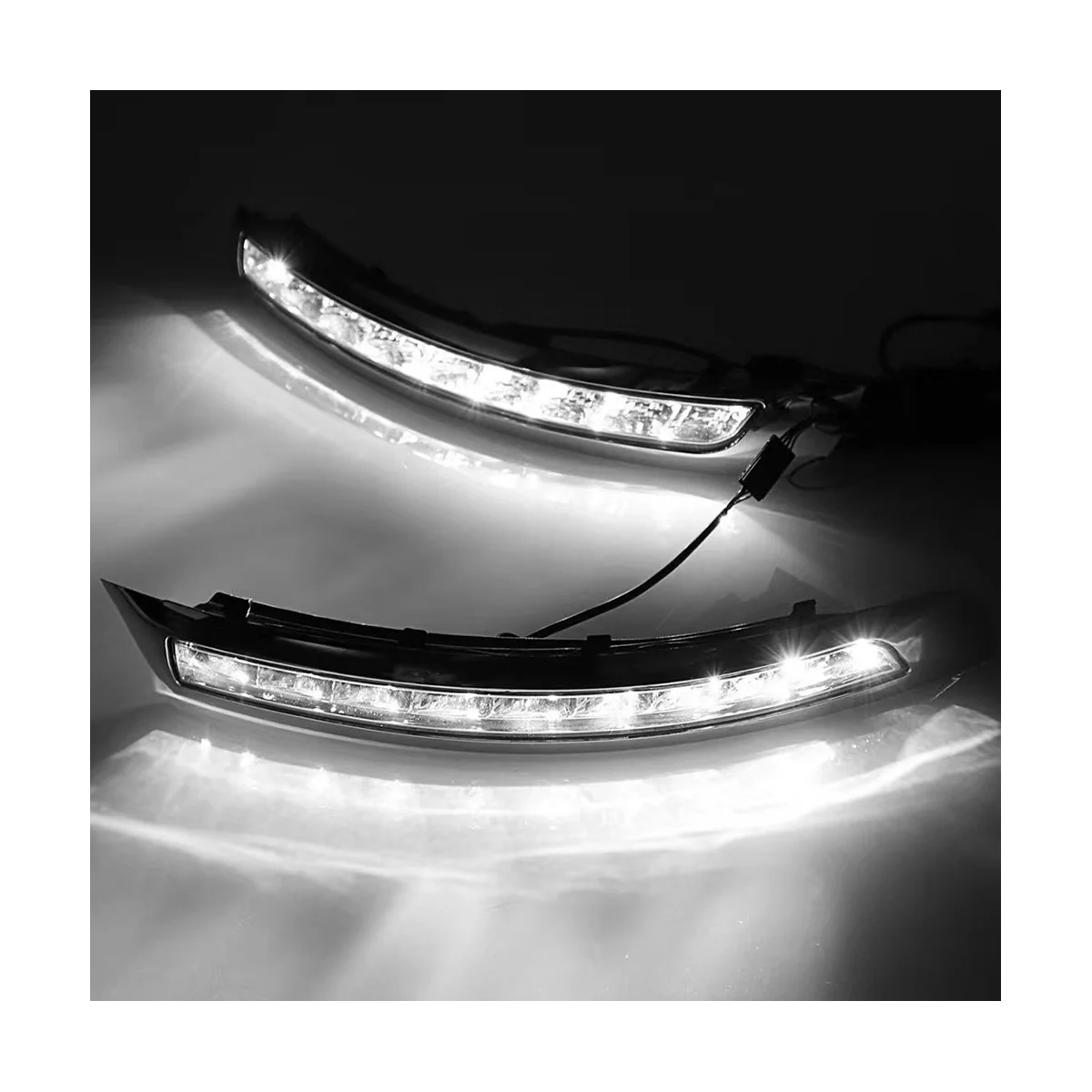 أدى DRL إشارة انعطاف ضوء تشغيل نهاري ، مصباح ضباب ، يصلح لفولفو XC90-بليو ، 1 زوج