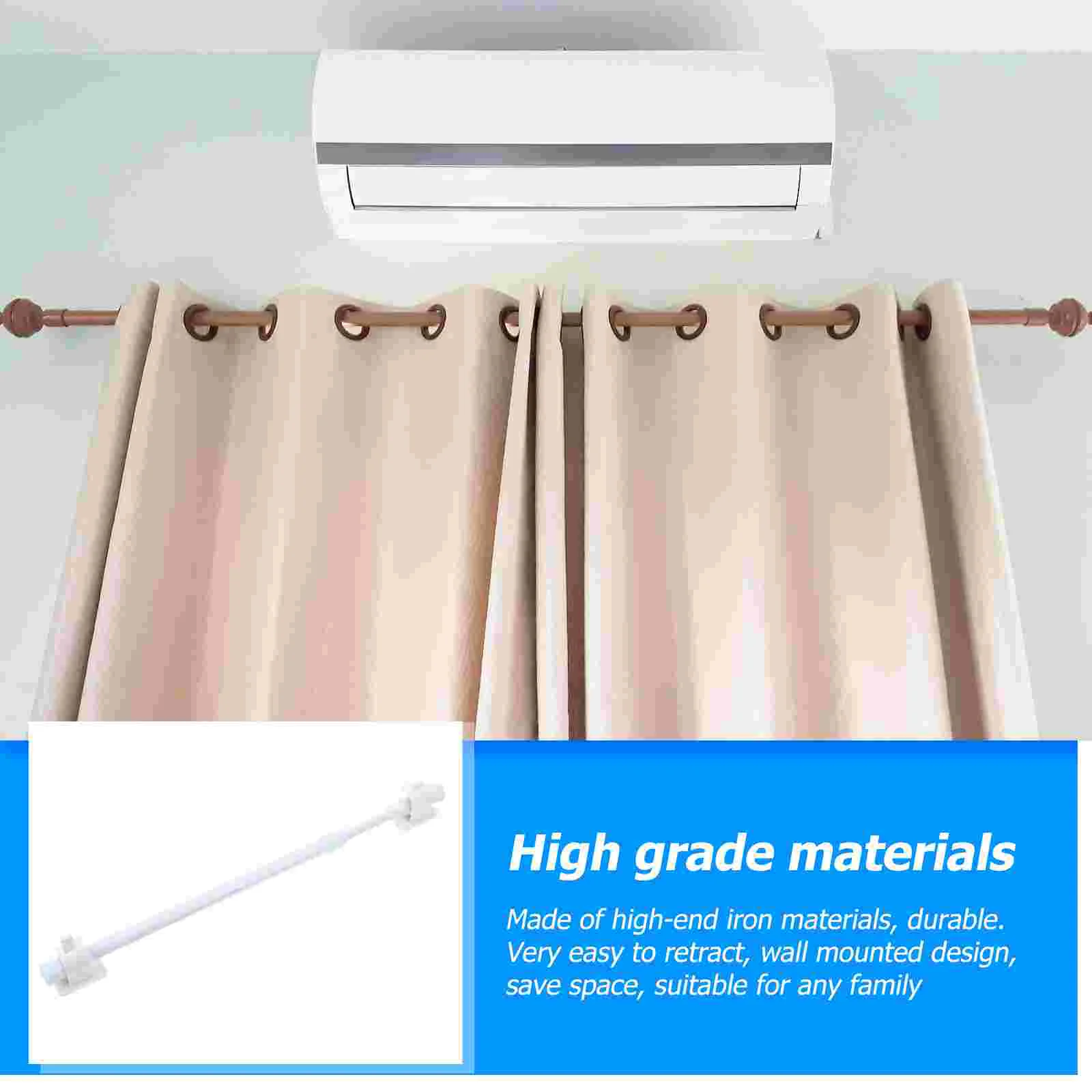 Telescopic Rod Extendable Bar Closet Shower Curtain 3 Meters Window Clothes Rack Expandable