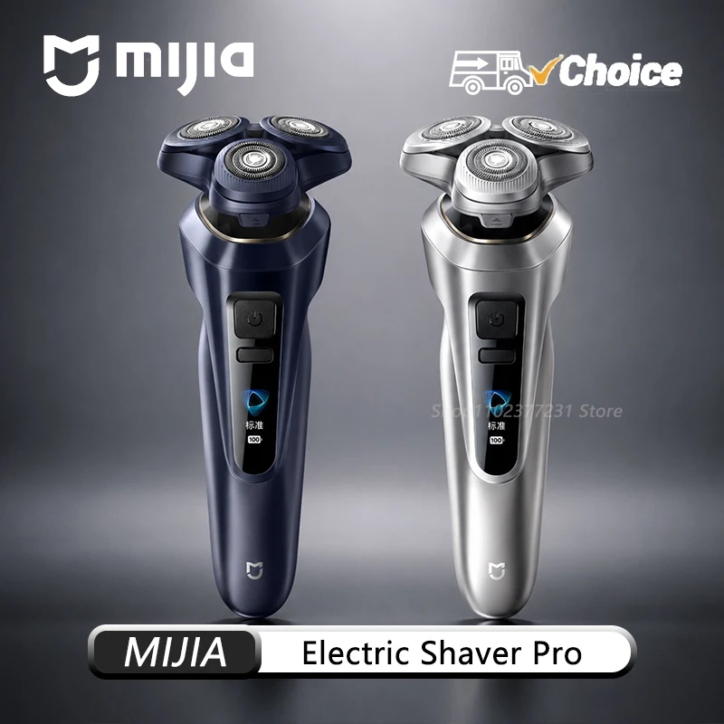 Original Mijia Electric Shaver Pro 360° Floating Head Dual Ring Lock Smart Color Display IPX8 Wet & Dry USB-C Long Battery Razor
