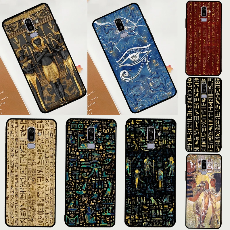 Egypt Pharaoh Mural For Samsung Galaxy J1 J3 J5 J7 A3 A5 2016 2017 J4 J6 J8 A7 A9 A6 A8 Plus 2018 Phone Case