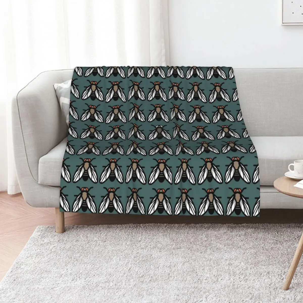 Couverture thermique amusante et chaude pour l'hiver, motif Drosophila Fruit Fly Mutant Genetics Evolution, manga, cadeau drôle, pour canapés et fauteuils en fourrure.