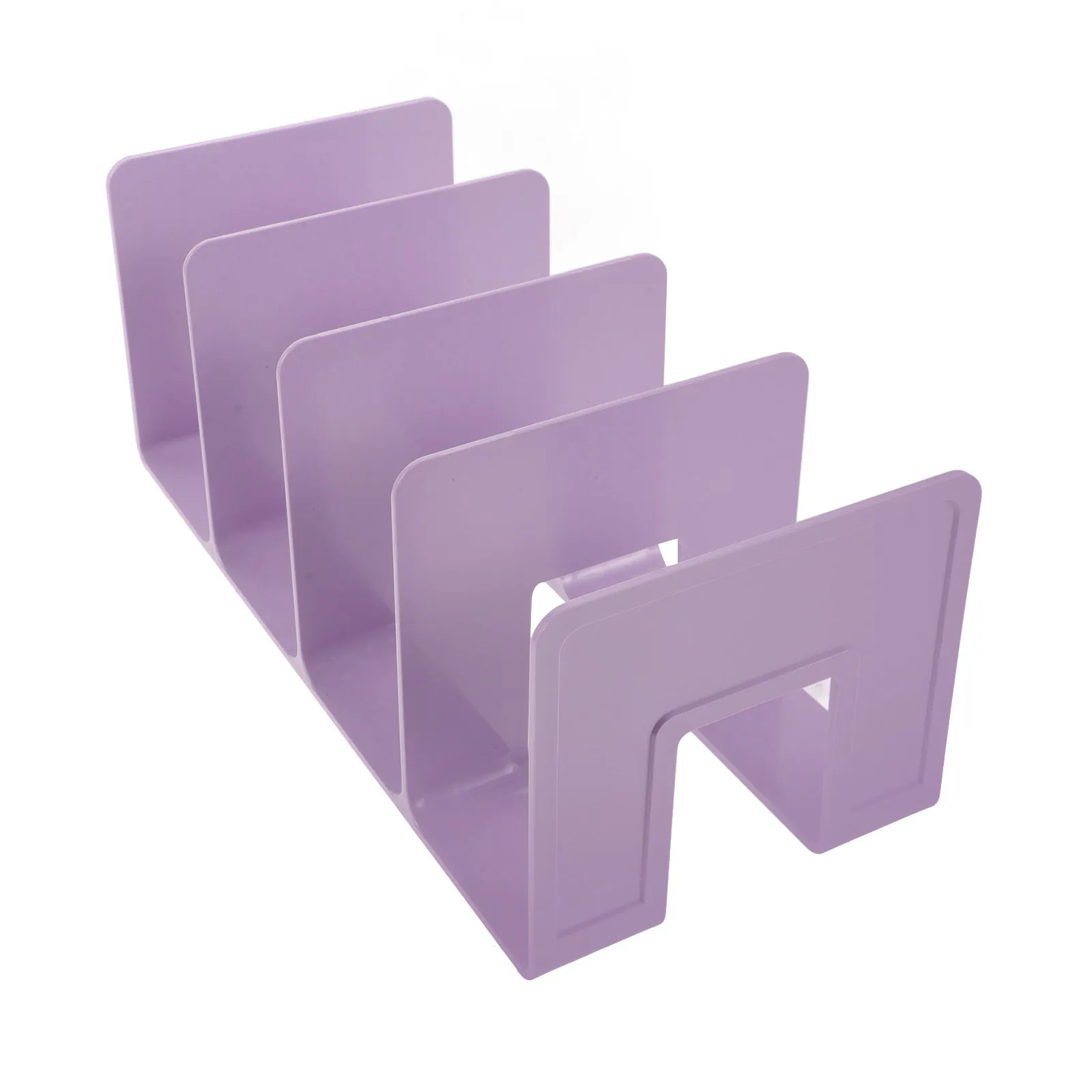 Thickened Plastic Bookends Heavy Duty Book Stopper for Shelves Desktop Office Study Room Library Dormitory File Organizer