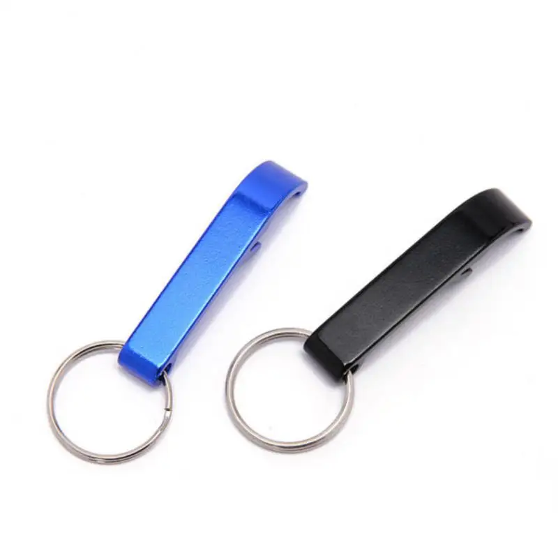 Portable Beer Bottle Opener Keychain Mini Pocket Aluminum Alloy Beverage Beer Bottle Opener Wedding Party Favor Gifts Wholesale