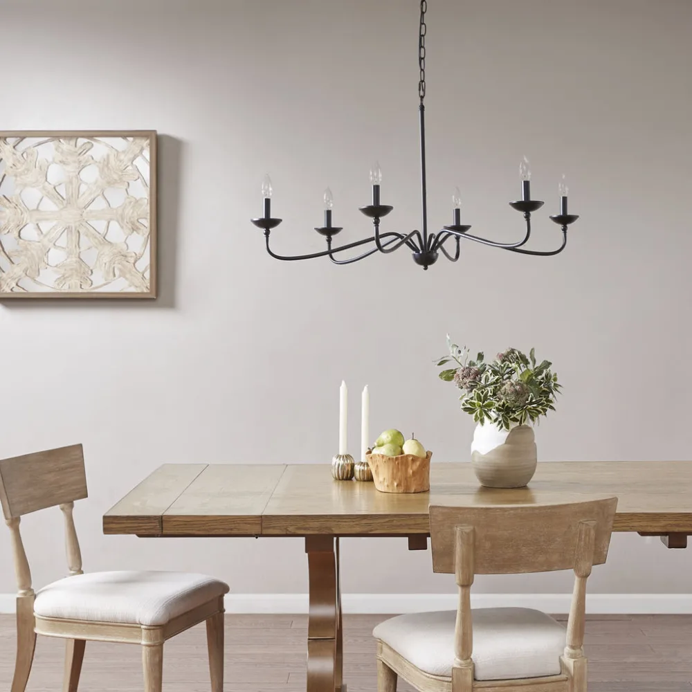 Brighton 6-Light Farmhouse Metal Chandelier