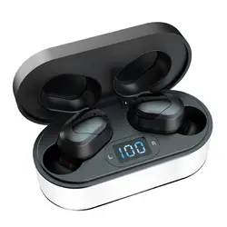 Game Bluetooth Earphones with Charging Box LED Power Digital Display Noise Reduction Music In-ear Wireless Earbuds Earphone