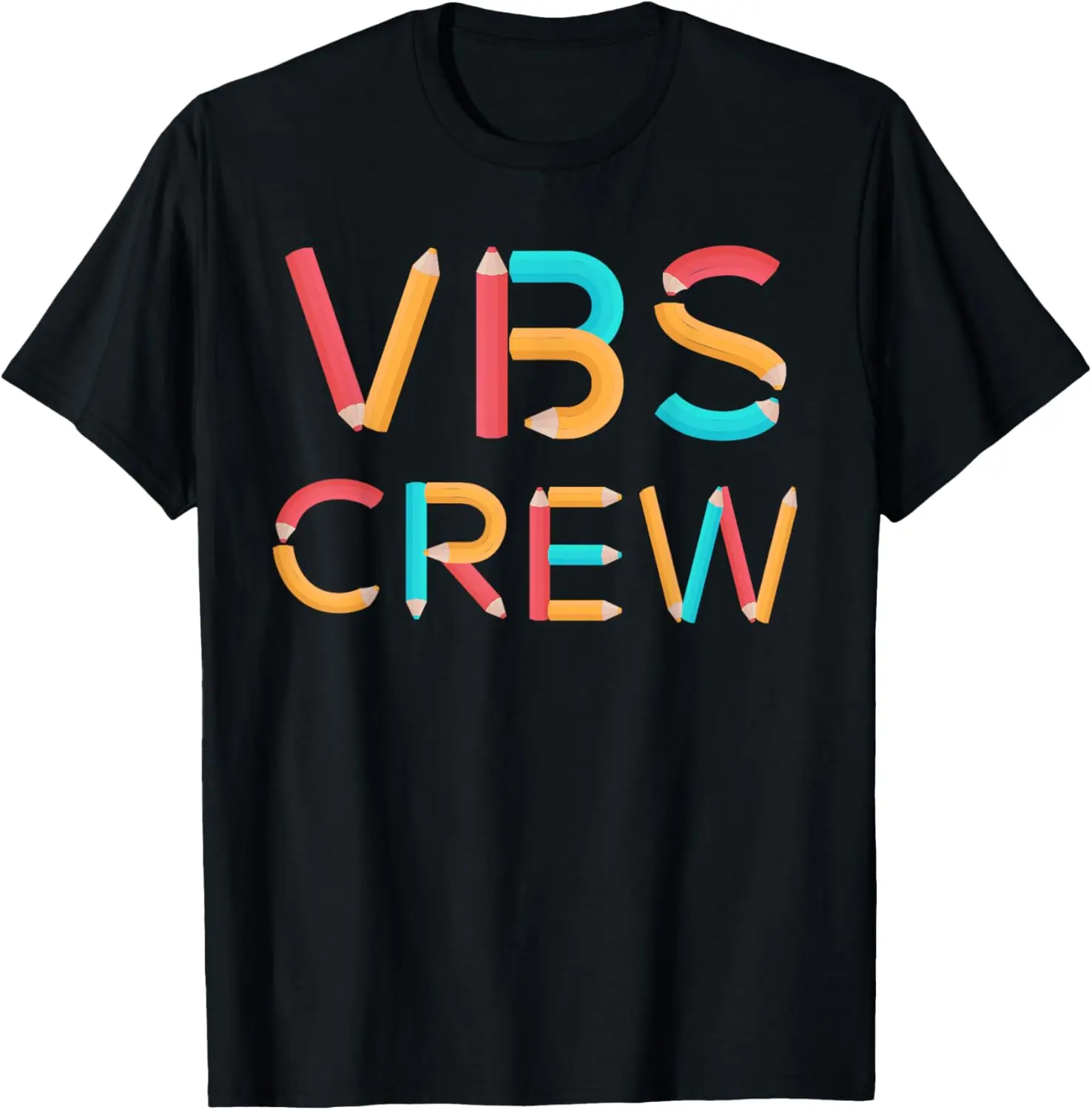

Футболка I Love VBS 2023, Crayon Crew, отпуск, Библия, школа, персонал
