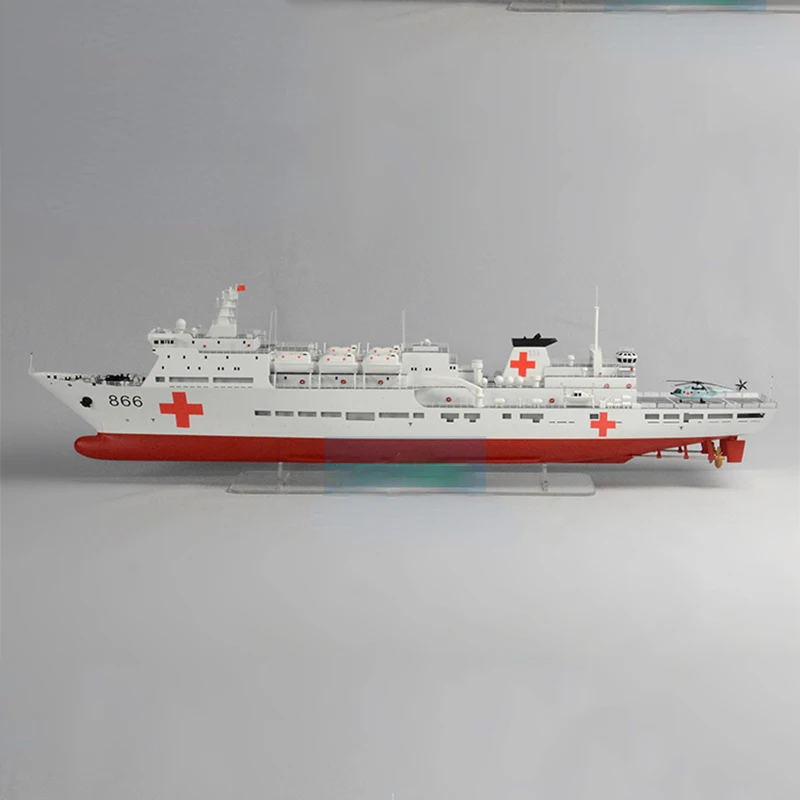 

DIY Ship Model Navy Peace Ark Medical Ship Warship Double Scale Ship Finished Kit Remote Control Ship Model