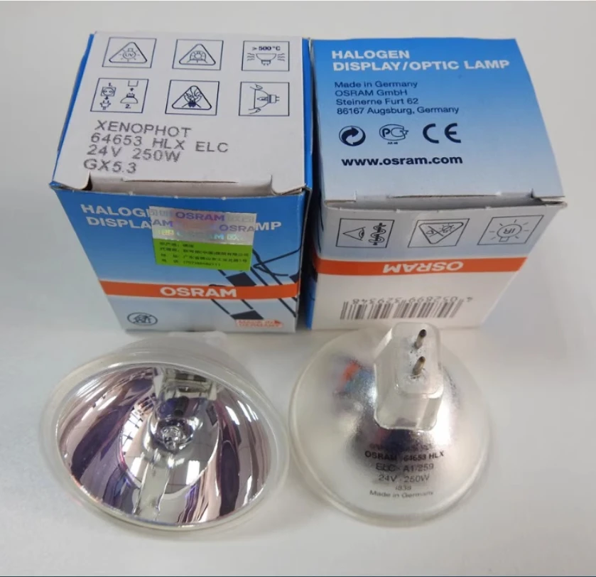 64653 HLX ELC 24V250W GX5.3 Endoscopic Microscope Halogen Tungsten Lamp Bulb