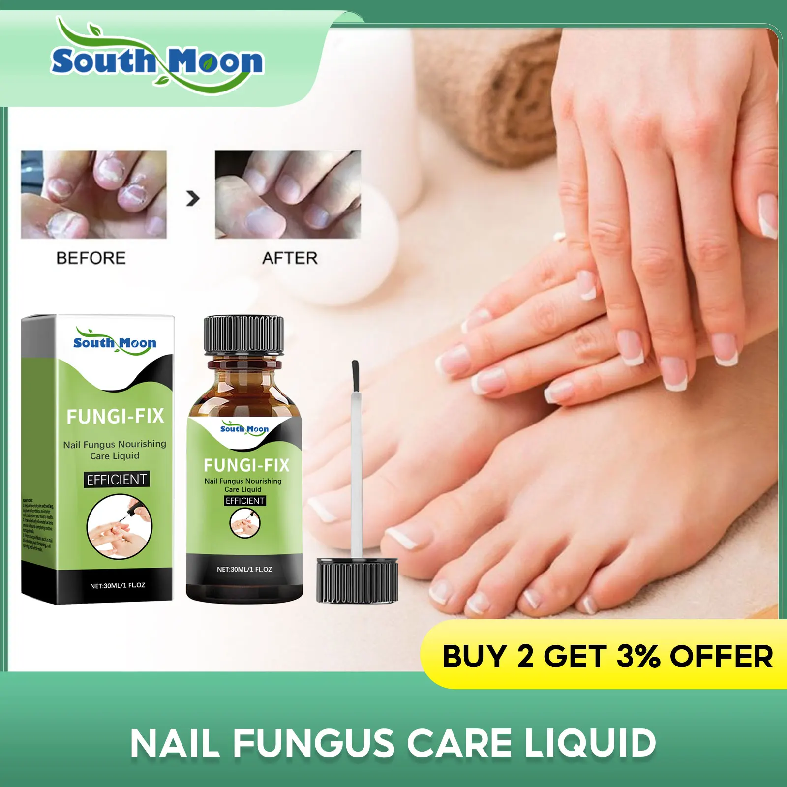 Nail Fungus Treatment Serum Remove Onychomycosis Paronychia Nourishing Nail Bed Prevent Infection Foot Fungal Nail Repair Liquid