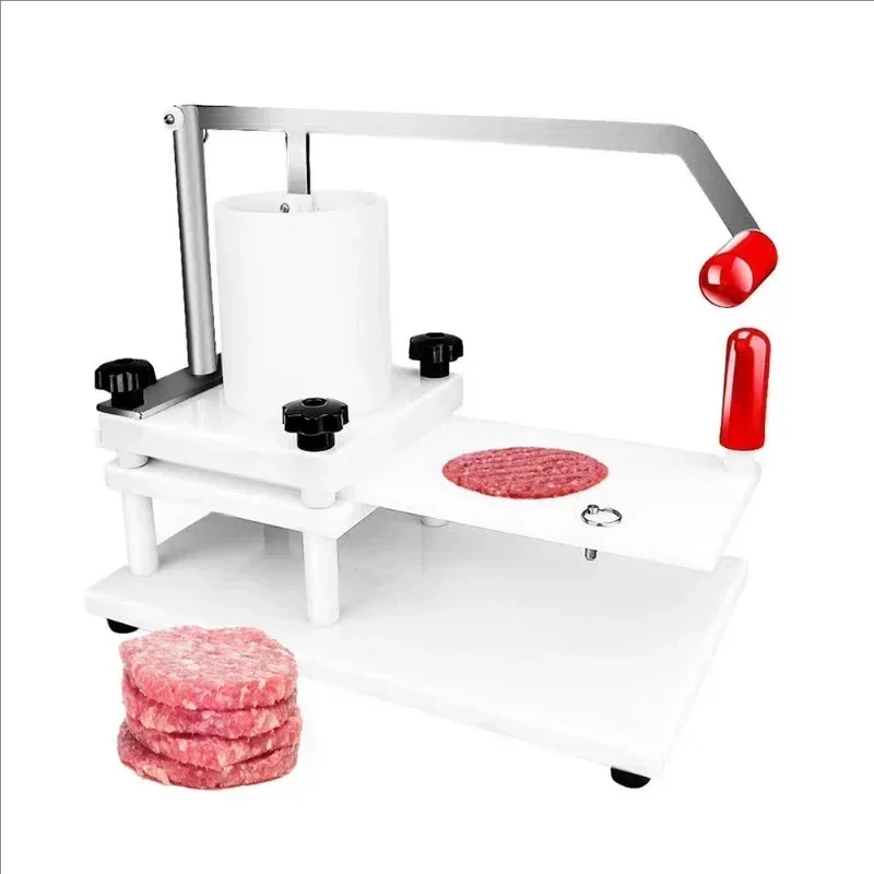 Small Professional Commercial Round Hamburger Patty Press Smasher Chicken Burger Patty Making MachineHot Sales Cheap And Fine