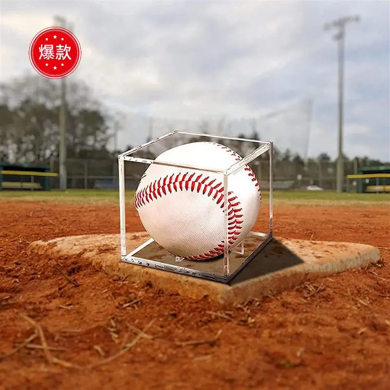 

12Pcs Baseball Display Case,UV Protected Acrylic Display Box,Clear Display Case Memorabilia Autograph Ball Showcase