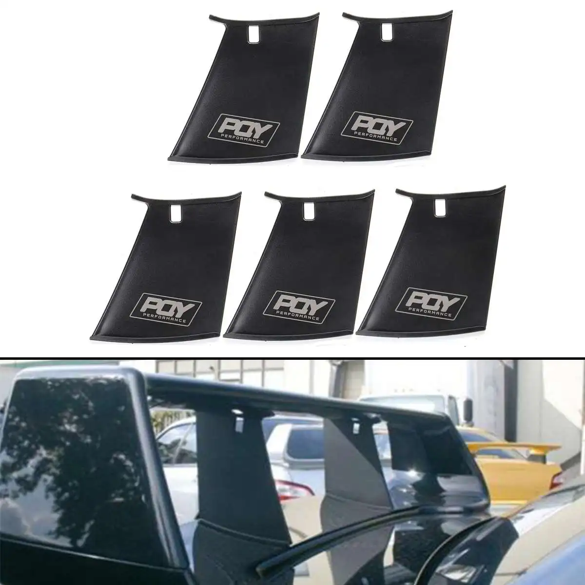 New Car Rear Spoiler Wing Stabilizer Bumper Stand For Subaru Impreza 2002-2007 WRX STi Stiffi Wing Spoiler Support Stabilizer