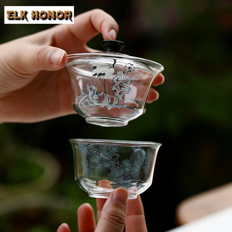 

High Borosilicate Heat-resistant Glass Tea Set Complete Set Ancient Tea Ceremony Set Teapot And Tea Cup Set For Tea Ornaments