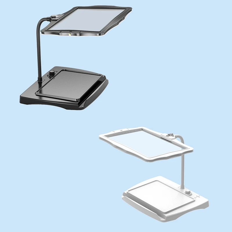 

New-Magnifying Lamp,Hands Free Magnifying Glass With Flexible Gooseneck,Stepless Dimmable Magnifier Lamp For Repair,