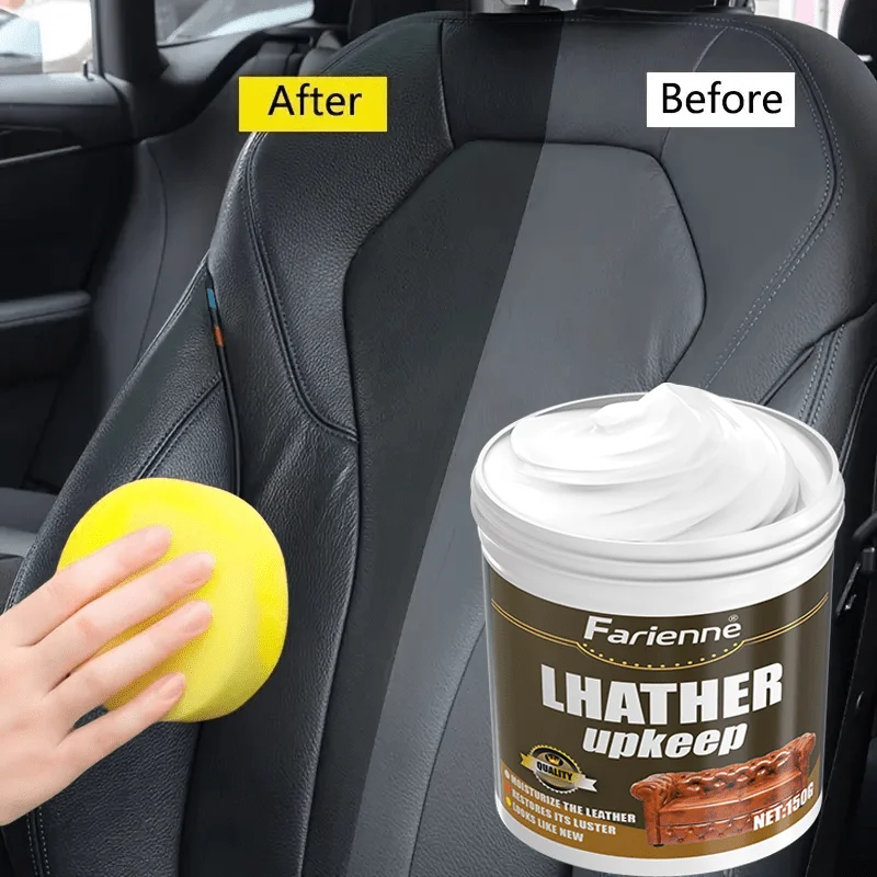 كريم تكييف جلدي من LHATHER UPKEEP - ترميم سريع اللمعان لمقاعد السيارة والحقائب الجلدية والأرائك |   مثالية للسيارات