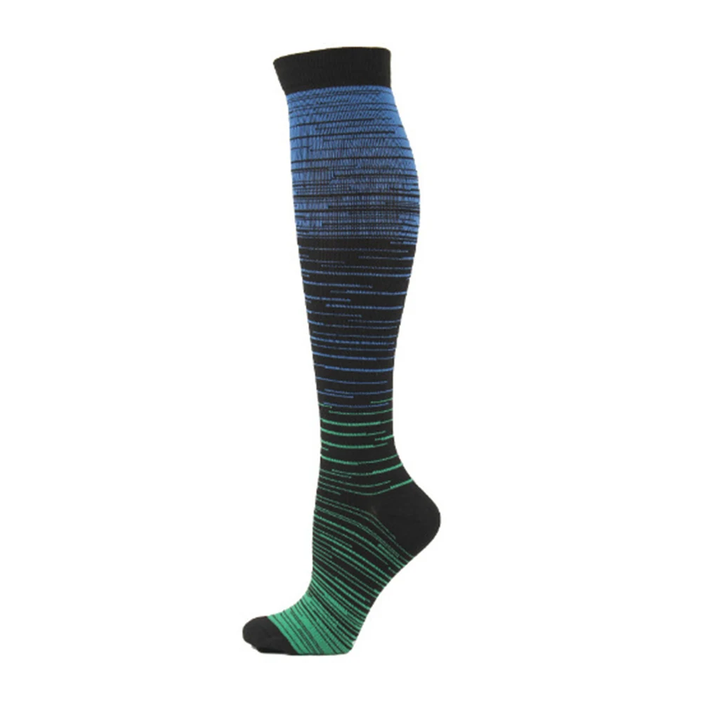 1pair Knee High Sports Socks Outdoor Running Socks High Elasticity Comfortable Men's And Women's Long Tube Sports Socks