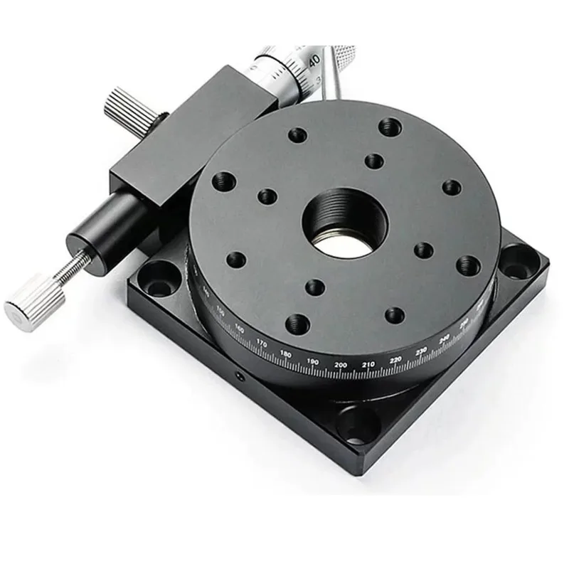 R-axis Rotary Sliding Table Manual Adjustment Of Displacement Platform 360º Fine Adjustment Of Angle Indexing Plate RS60