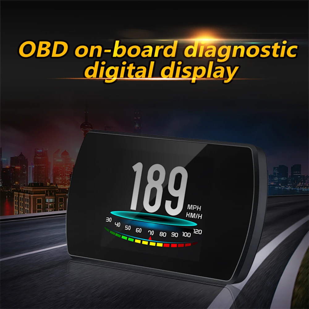 HUD OBD2 Car Digital Car Speedometer Gauge On-board Computer Auto Diagnostic Automotive Head Up Display Intelligent Systems