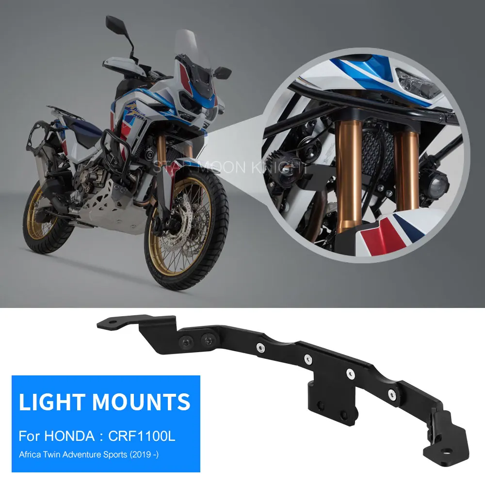 

Auxiliary Fog Light Mounts Bracket For Honda Africa Twin CRF 1100 L CRF1100L CRF1100 Adventure Sports 2020 Driving Lamp Holder