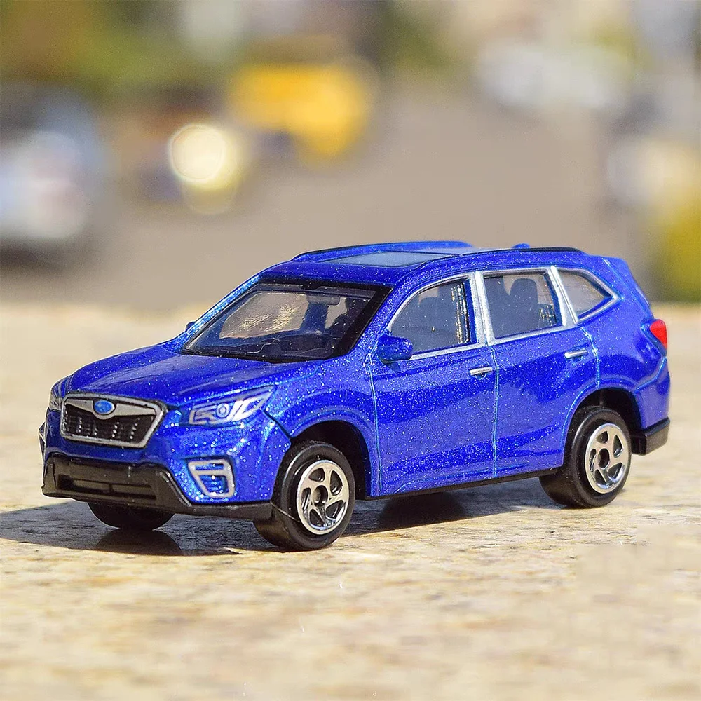 

1:64 SUBARU Forester Metal Models Cars Toys Rubber Tires with Shock Absorption Miniature Vehicles for Kids Children's Day Gifts