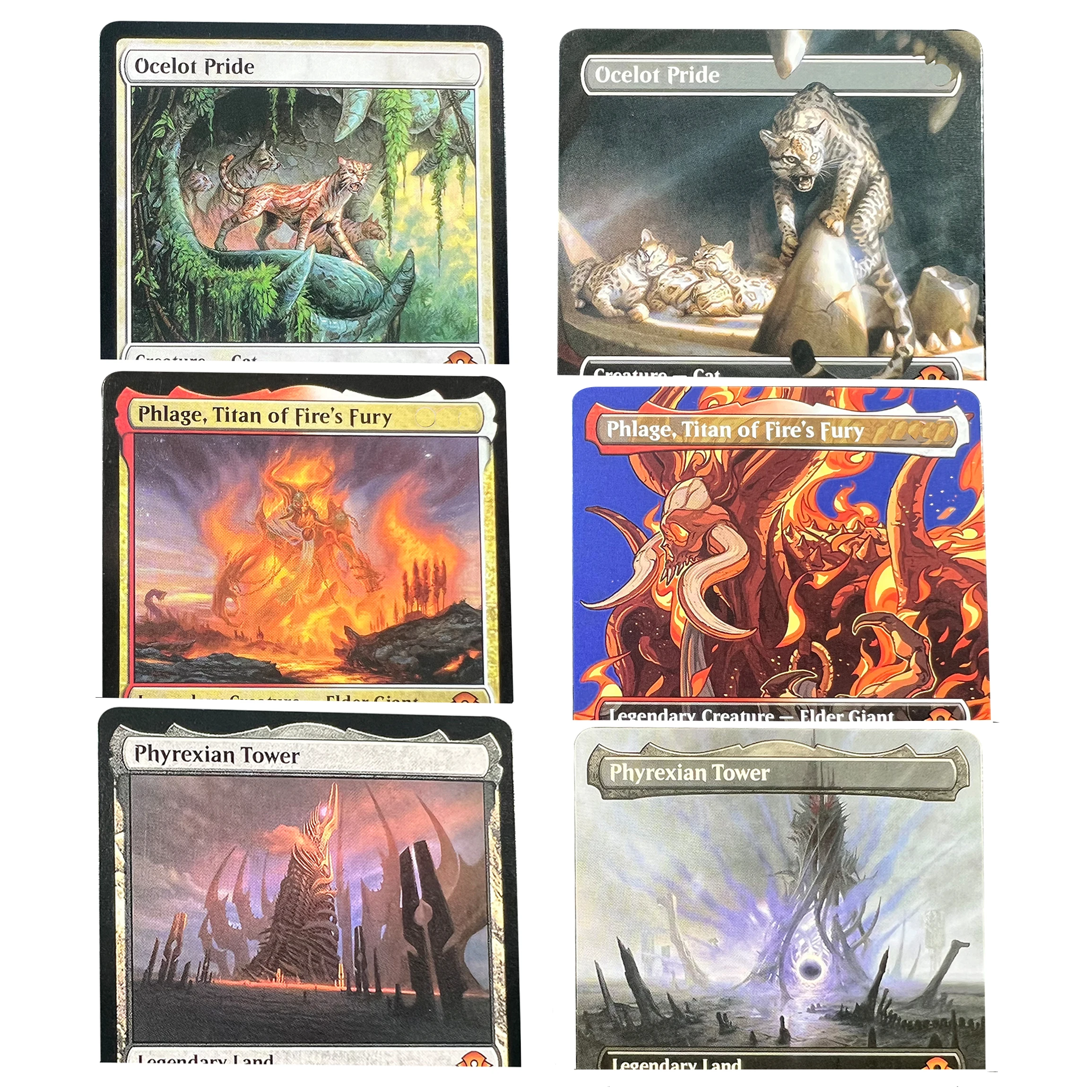 Phyrexian Tow Ocelot P Necrodomin Harbinger Fortitude MH3 Holo TCG Juego de Cartas Coleccionables en Inglés de Calidad