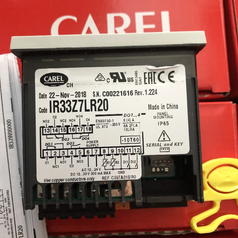 Carel IR33Z7LR20 Universal Electronic Temperature Controller 24V