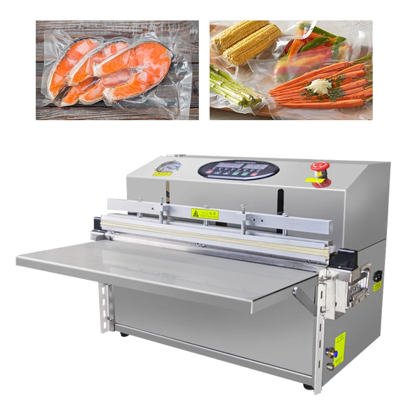 

Hot Selling 500/600 Table Type Commercial Single/double Pump Plastic Bag Cutting And Sealing Electric Vacuum Sealer Machine