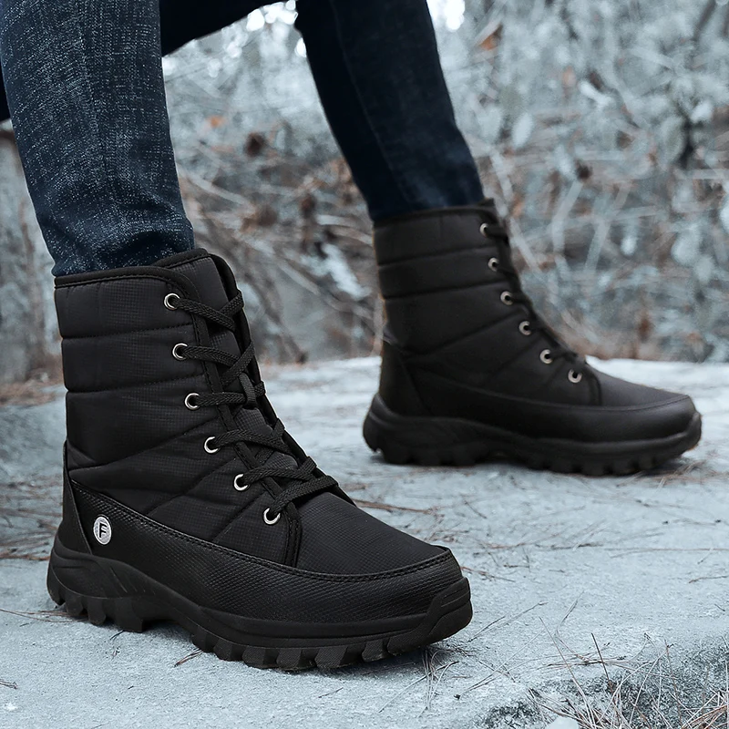 Winter Boots Men High Top Shoes For Men Casual Outdoor Sneakers Snow Boots Good Quality Shoes Sneakers Women Boots Male