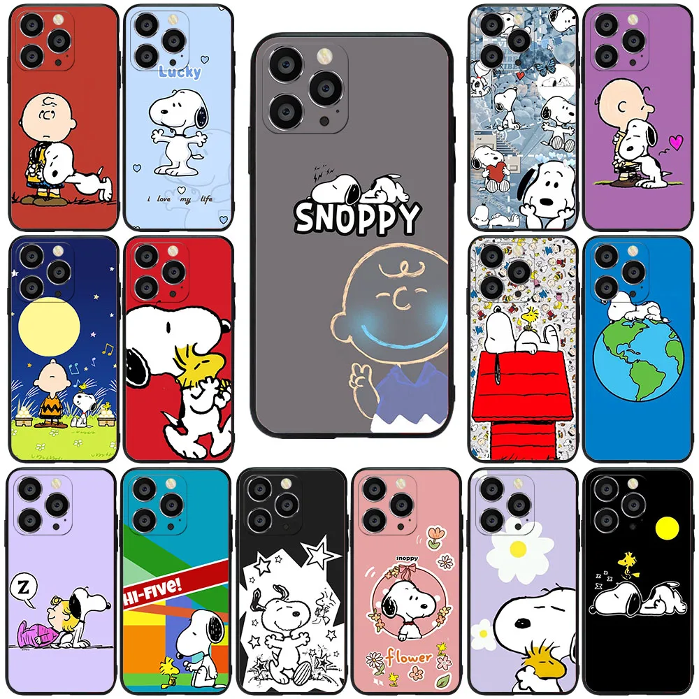 Силиконовый чехол для VIVO Y12 Y15 Y93 Y95 Y93 Y55 Y55S Y53 Y69 Y71 Y70 Y11 Y91C Y73 Y10 Y3 Y3S MR-11 Cartoon S-Snoopys