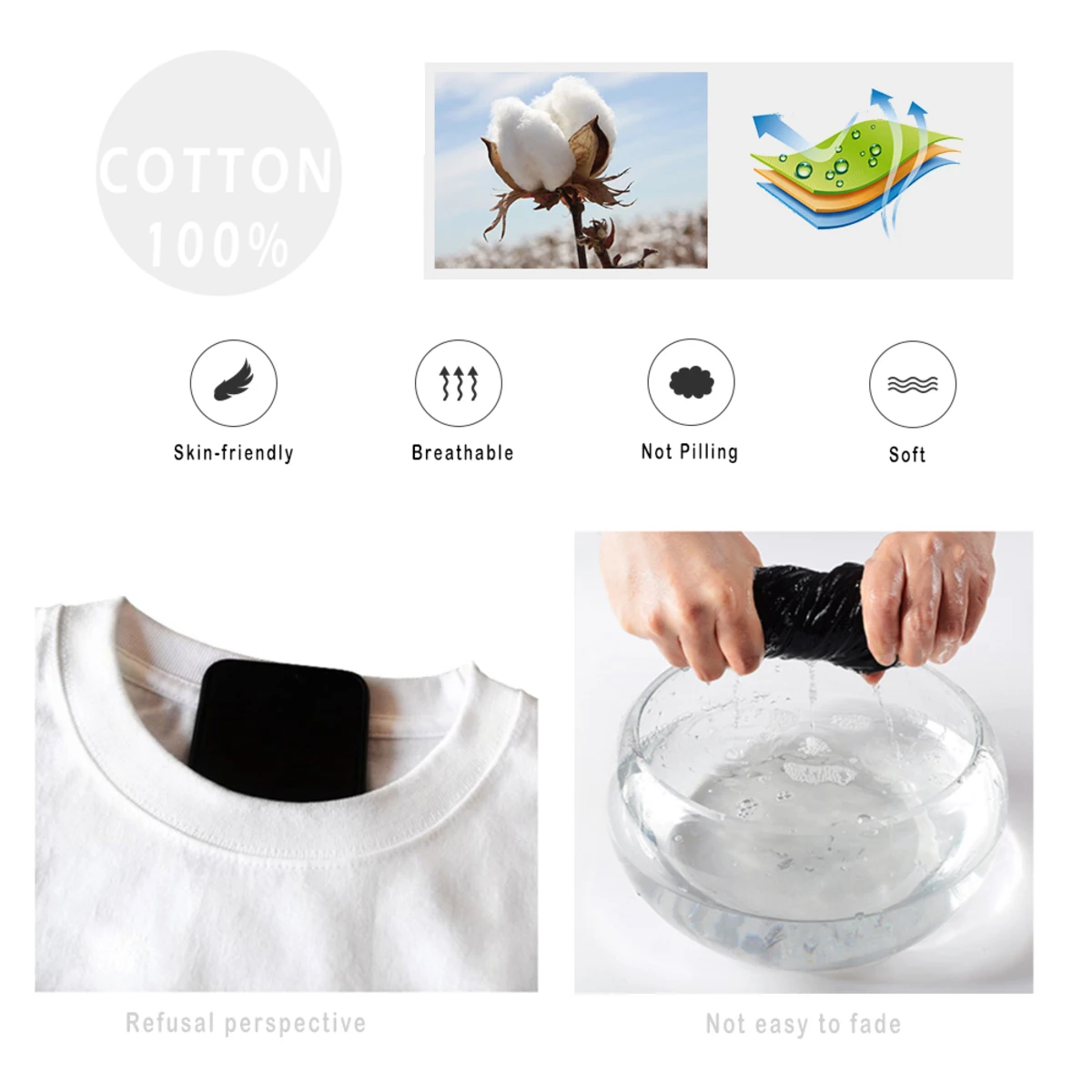 كارتون كاوبوي بيبوب صور تي شيرت قصير الأكمام للرجال 6XL أسود تي شيرت