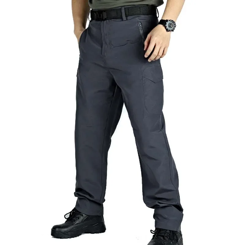 Pantalones tácticos informales de verano, pantalones largos militares ligeros para exteriores, ropa para hombre, impermeable, de secado rápido, nuevo, transpirable para acampar