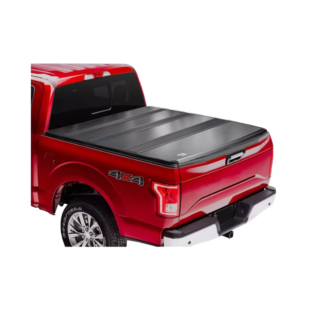 

Retractable Manual Quad-Fold Hard Tailbox for Chevy Silverado/ Sierra (2004-2012) Aluminum Alloy Waterproof Locking No-Drill