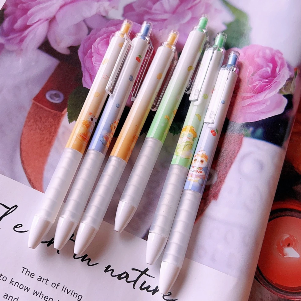 

36 шт. кавайные канцелярские товары, оптовая продажа, гелевые ручки с героями мультфильмов для письма, корейские канцелярские товары, школьные принадлежности, новая ручка, подарок высокого качества