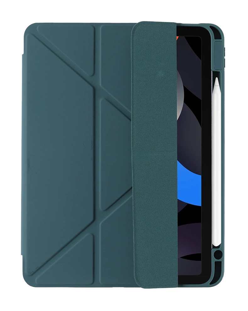 Für iPad 10.2 Schutzhülle mit Stiftschlitz Pro11 Acryl Air5 Hartschale Soft Edge Mini6 Leder Y-Fold – Detail 6