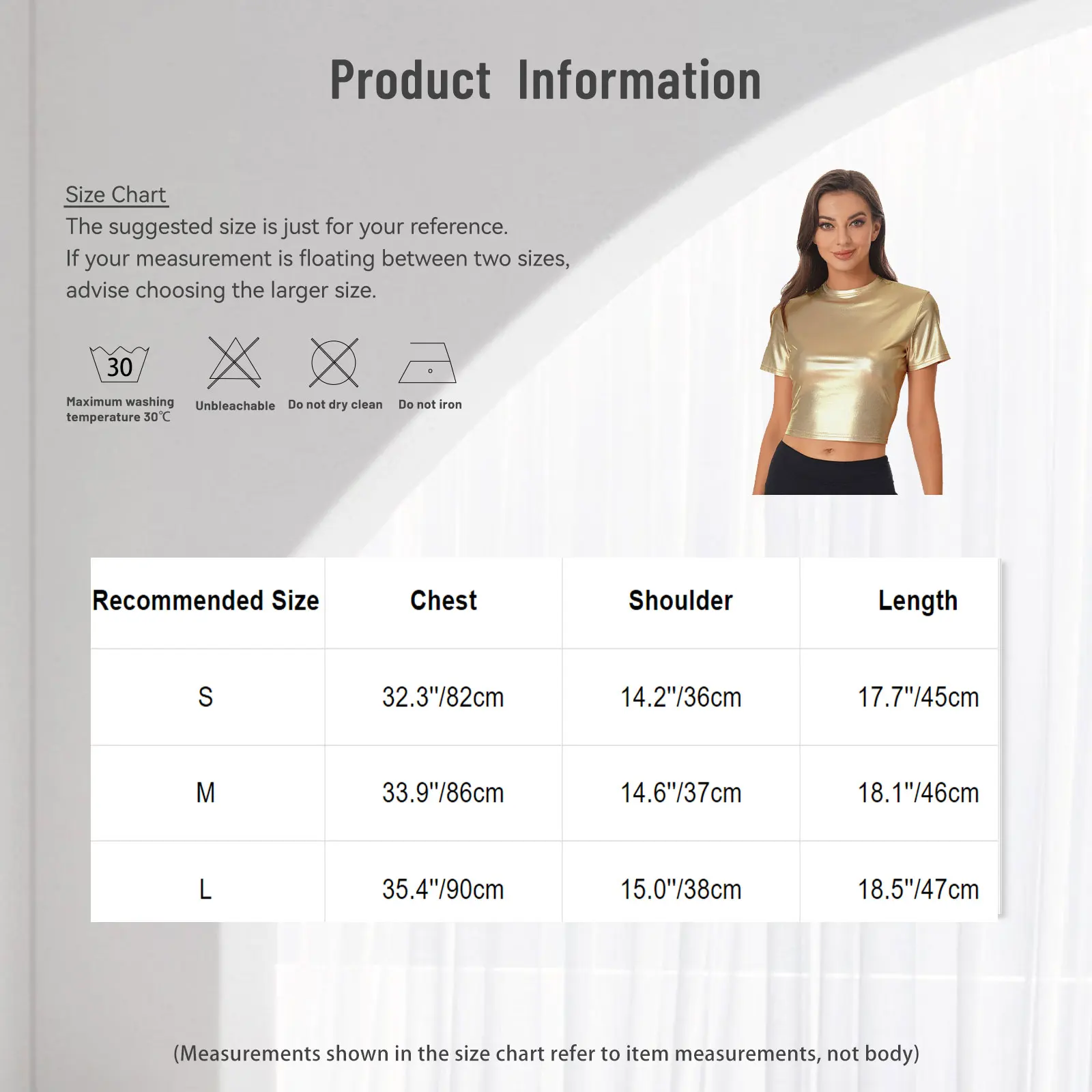 Womens Sleek Glossy Crop Top Letter Print And Crew Neck Tops for Birthday Party Hip Hop Jazz Stage Performance Dancewear