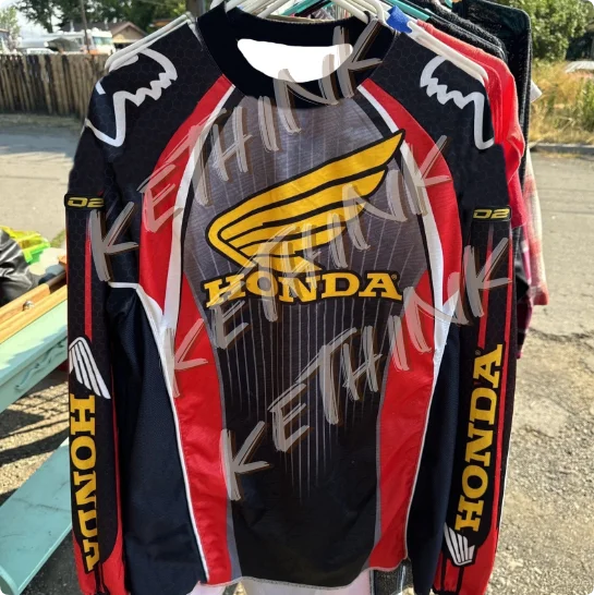 

VTG 90s Honda Red Riders Racing Motocross Jersey AOP Tee, Y2K Breathable Riding Shirt for Dirt Bike and Mountain Racing