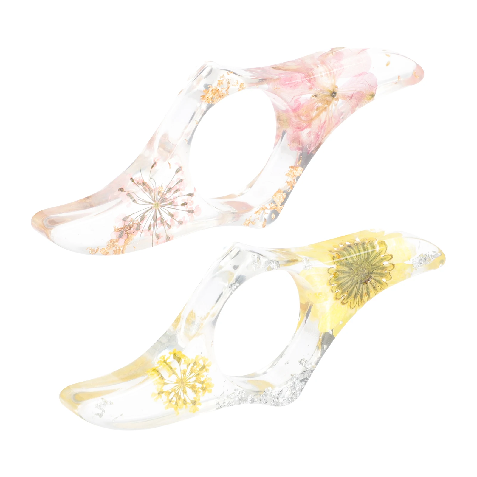 

2pcs Bookmarks Transparent Page Holders Magnetic Thumb Rings for Flower Spreaders Reading Accessories Bookmark Press