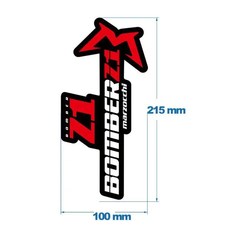 Mountain Bike Front Fork Vinyl Sticker Waterproof Decal For 2020 Marzocchi Bomber Bicycle Frame Personalized Decoration